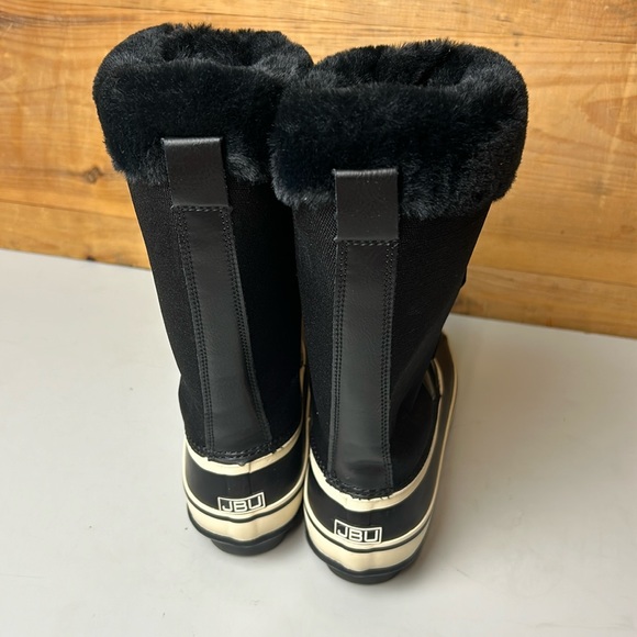 PREOWNED Women’s Tall JBU Winter Boot Snowy Black Cozy Insole - Picture 4 of 6